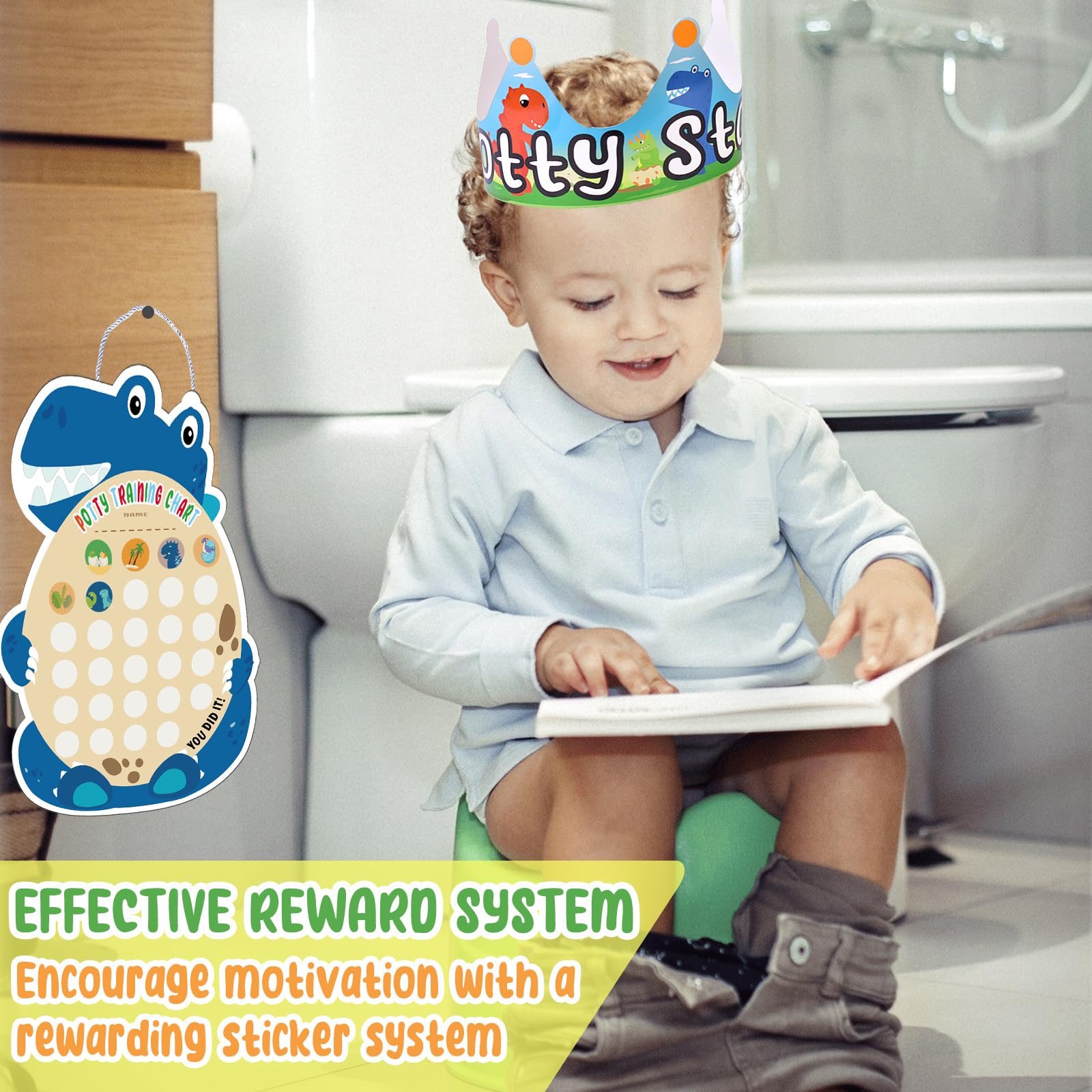 Potty Training Reward Chart for Toddler Reusable Magnetic Potty ...