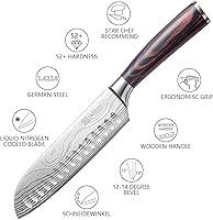 Vista 3 de PAUDIN Cuchillo de pelar y cuchillo Santoku