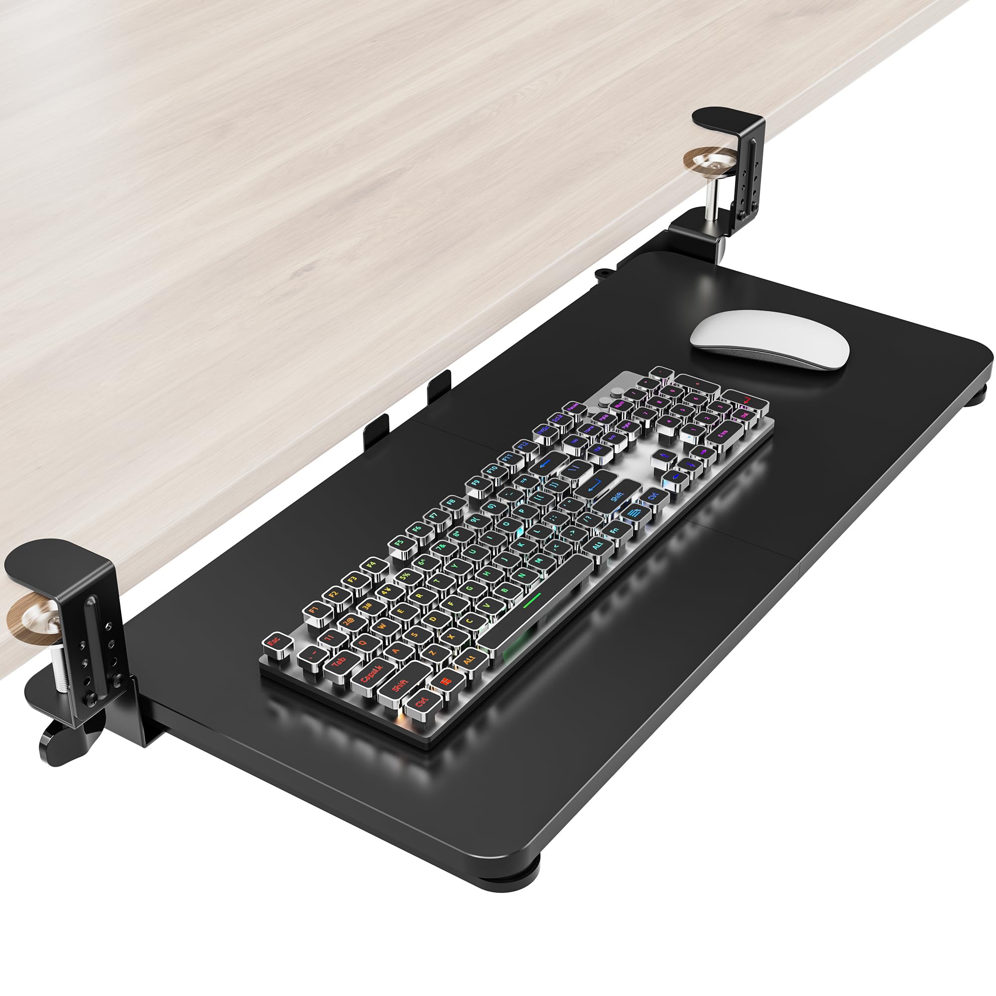 Amazon.com : Zontera Ergonomic Keyboard Tray Under Desk, Pull Out