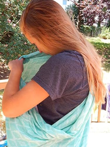 Miniatura 4 de Bufanda de enfermería infinita de dos caras, la mejor cubierta de privacidad transpirable para mamá y bebé