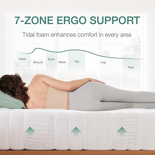 Miniatura 4 de Novilla Colchón King de 14 pulgadas en una caja, colchón de espuma viscoelástica tamaño King con funda de enfriamiento GelMax y soporte de firmeza