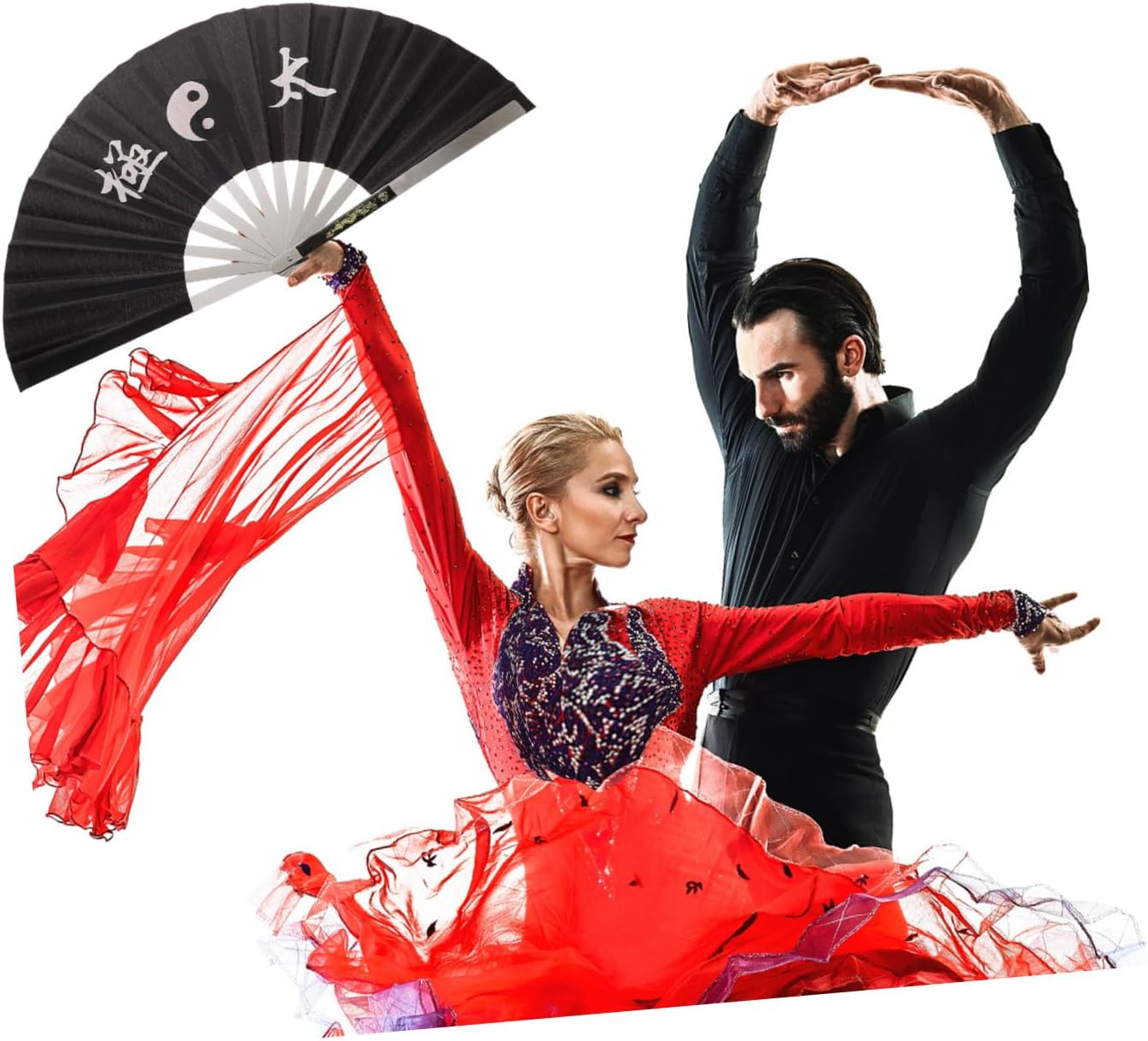ABOOFAN Tai Chi Folding Fan Elegant Kung Fu Performance Prop Traditional Dance Accessory for Festivals Unique