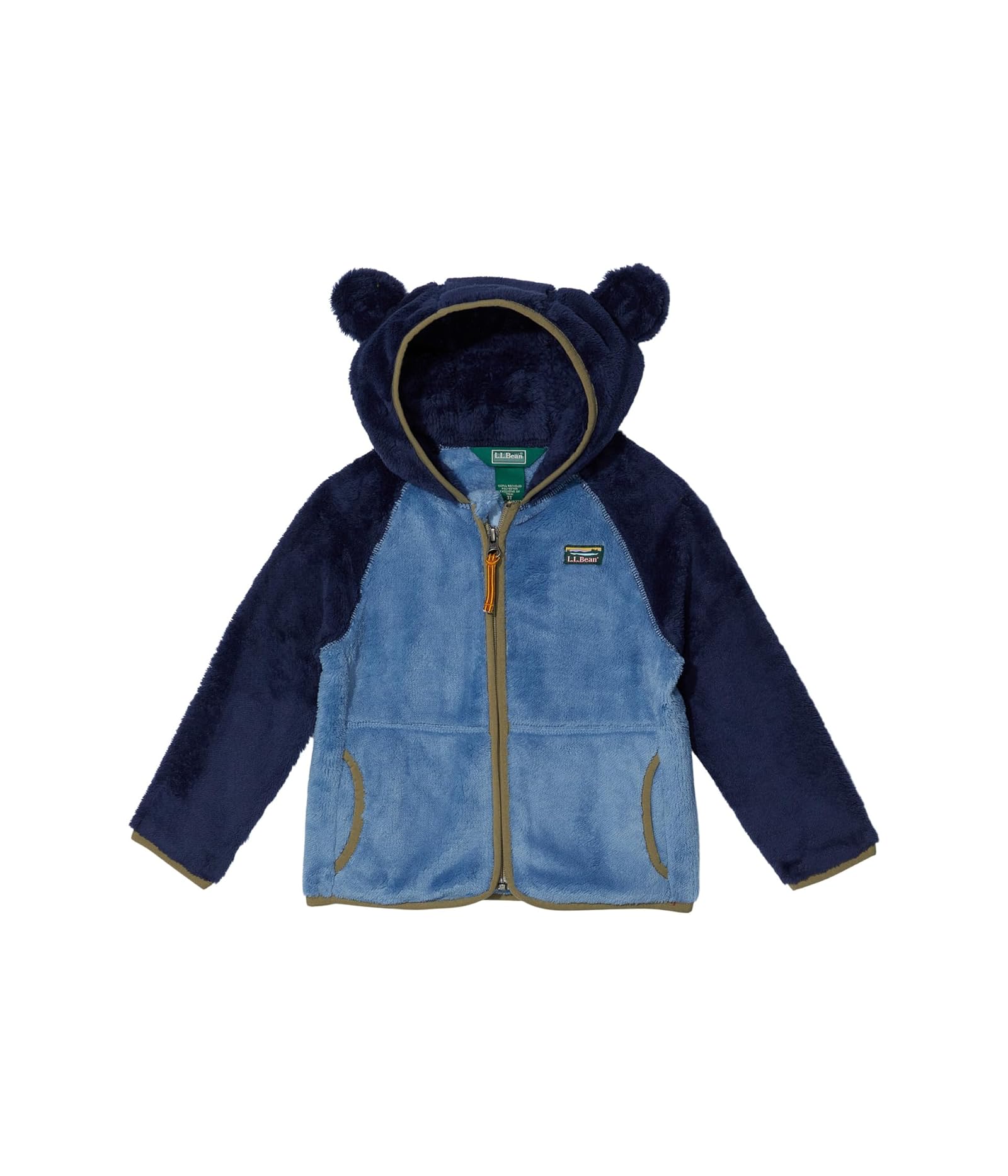 Children Unisex Clothing L.L.Bean Hi-Pile Fleece Color-Block Jacket (Toddler) - Picture 3 of 3