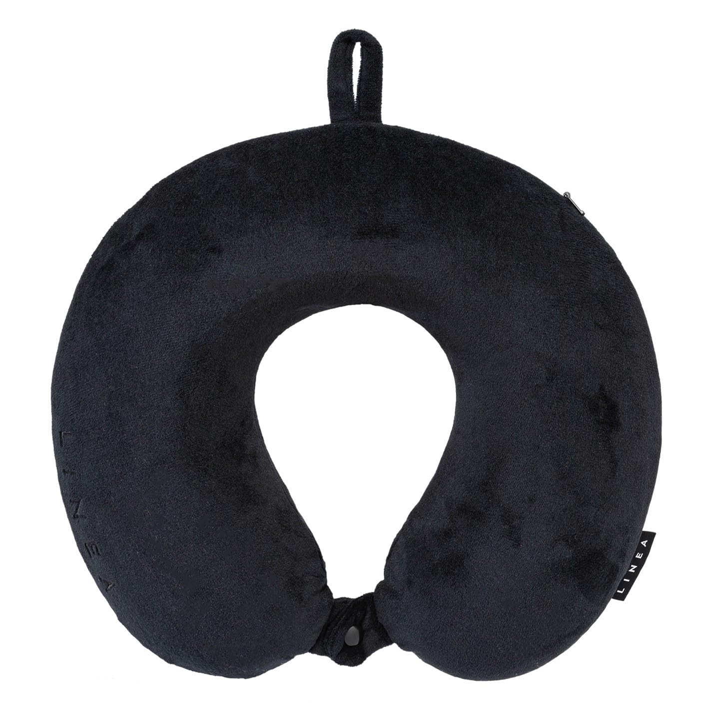 Linea Black Memory Foam Neck Pillow One Size