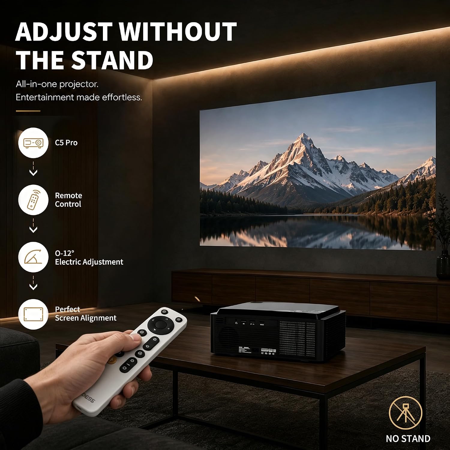 Amazon.com: DESS C5 Pro Google TV Projector, 2200 ANSI 1080P