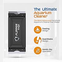 Vista 39 de Flipper EDGE - Rascador magnético flotante 2 en 1 para acuario con cuchillas dobles, herramientas eficientes de limpieza de acuarios de vidrio