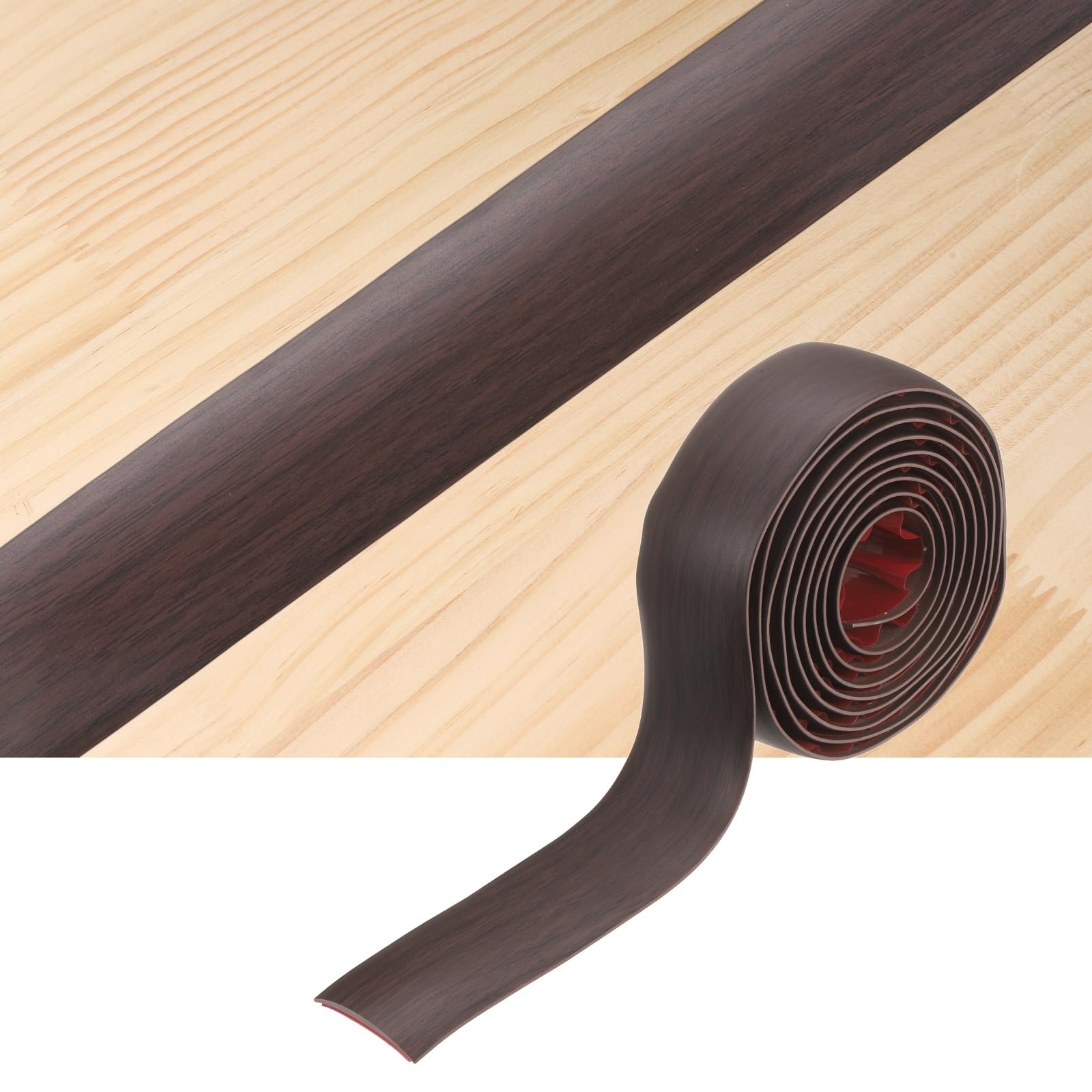 Bandes de transition de sol autocollantes en vinyle chêne rouge 2x4cm