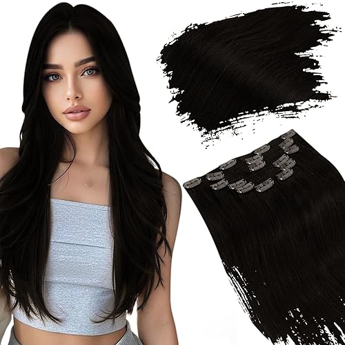 Ugeat Human Hair Clip in Extensions 20 Inch Hair Extensions