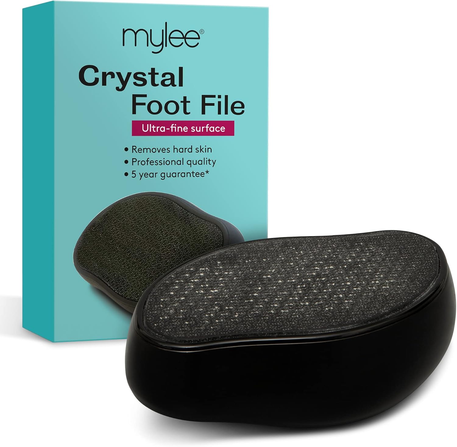 Mylee Crystal Foot File for Smooth Feet Ultra Fine Glass Surface