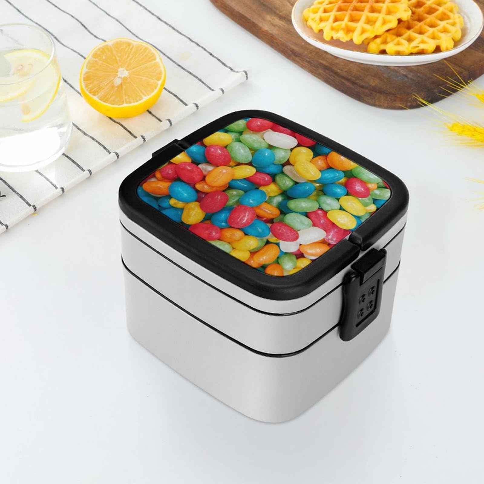 Amazon.com: HYDJLXA Jelly Bean Candies Colorful Double Layered
