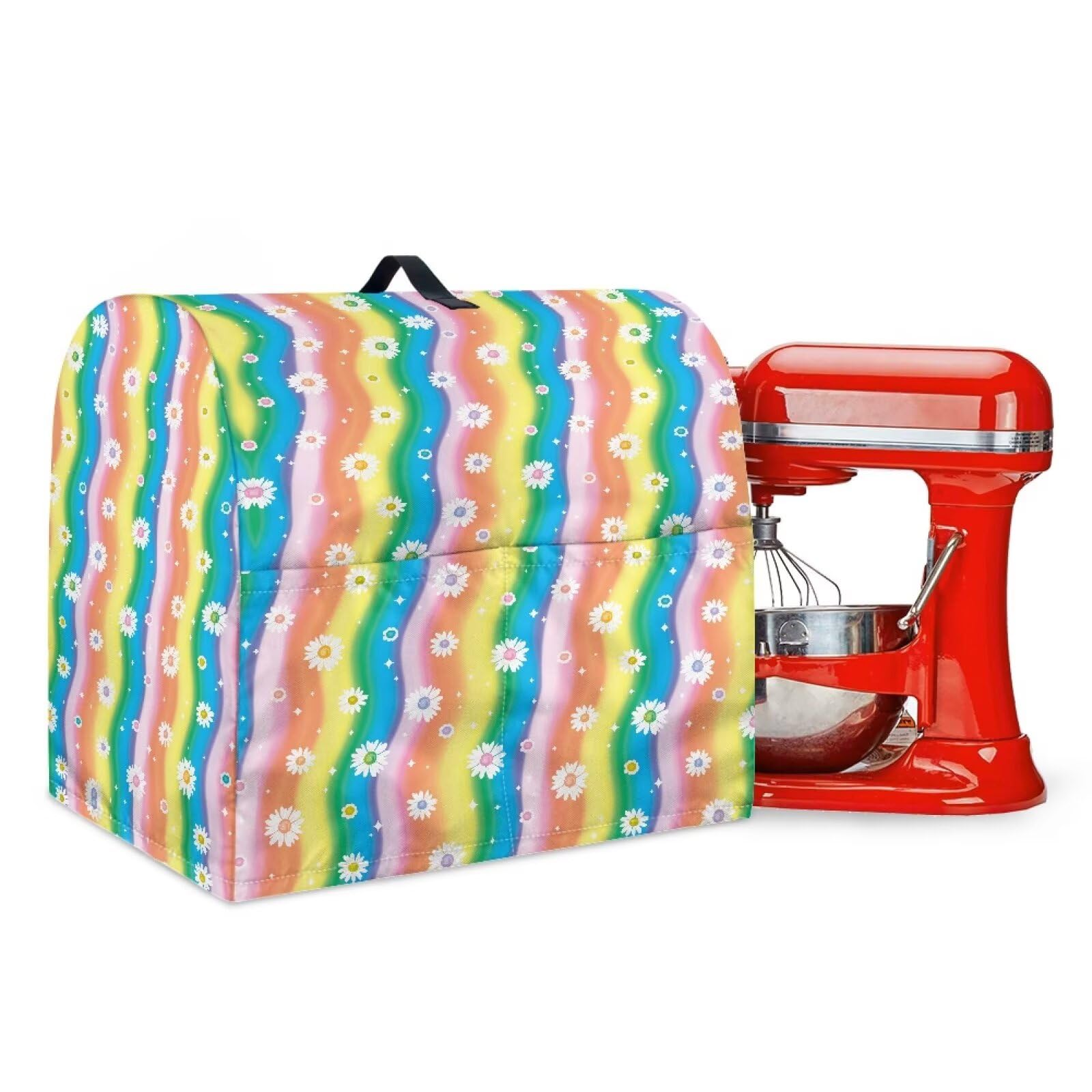 Pxjivorg Rainbow Mixer Dust Cover Waterproof Appliance Covers Protector for Kitchen Size L
