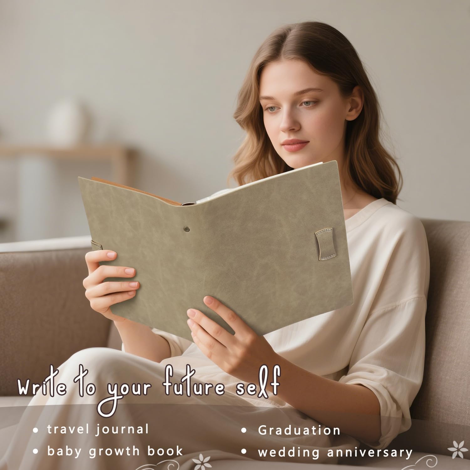 Miaikoe Fotoalbum 6x4 200 Fotos, Leder Cover Album mit 30PCS Kraftpapier Scrapbook hält 200 10x15cm horizontale Fotos für Familie Hochzeit Baby Graduation (Beige Miaikoe Fotoalbum 6x4 200 Fotos, Leder Cover Album mit 30PCS Kraftpapier Scrapbook hält 200 10x15cm horizontale Fotos für Familie Hochzeit Baby Graduation (Beige