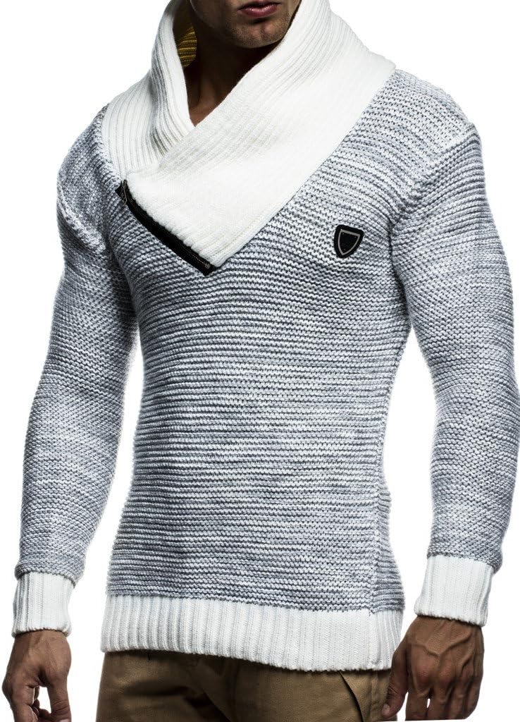 Leif Nelson Men's Knitted Pullover Pullover LN7060