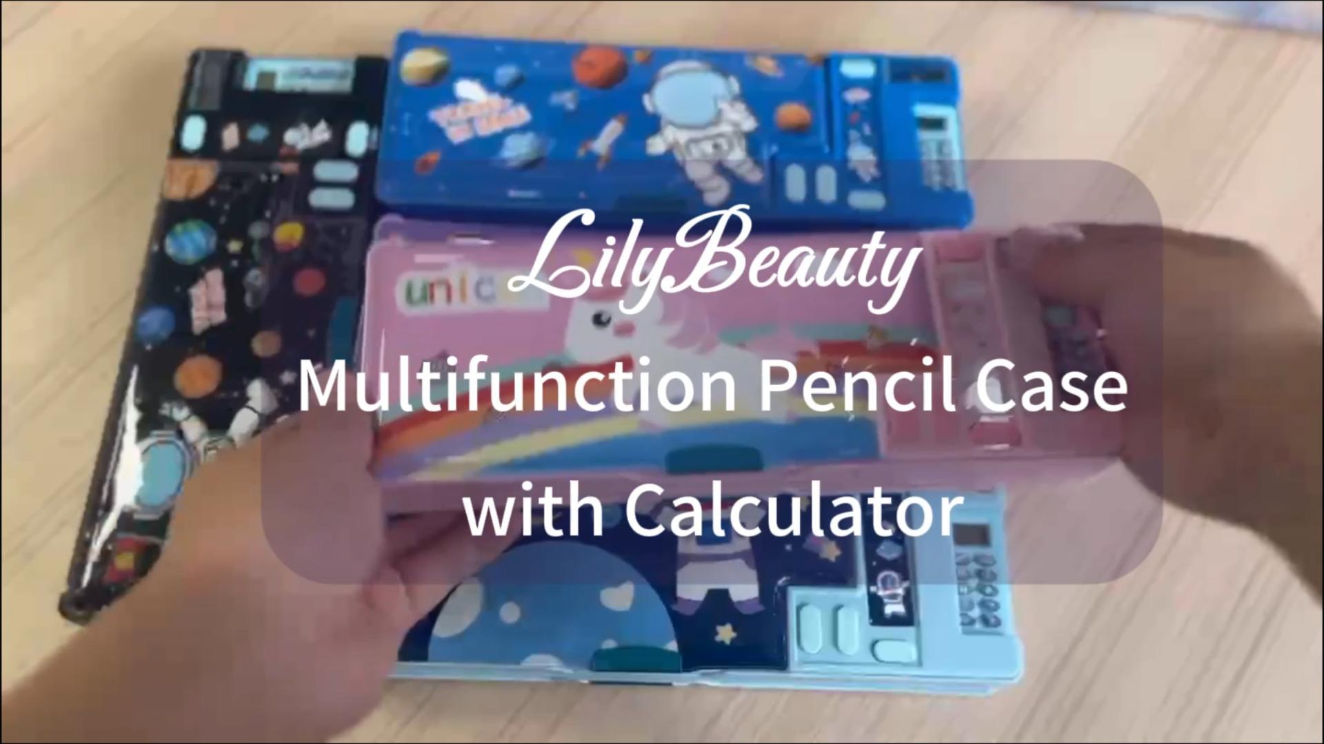 Amazon.com: LilyBeauty Multifunction Pencil Case with Calculator
