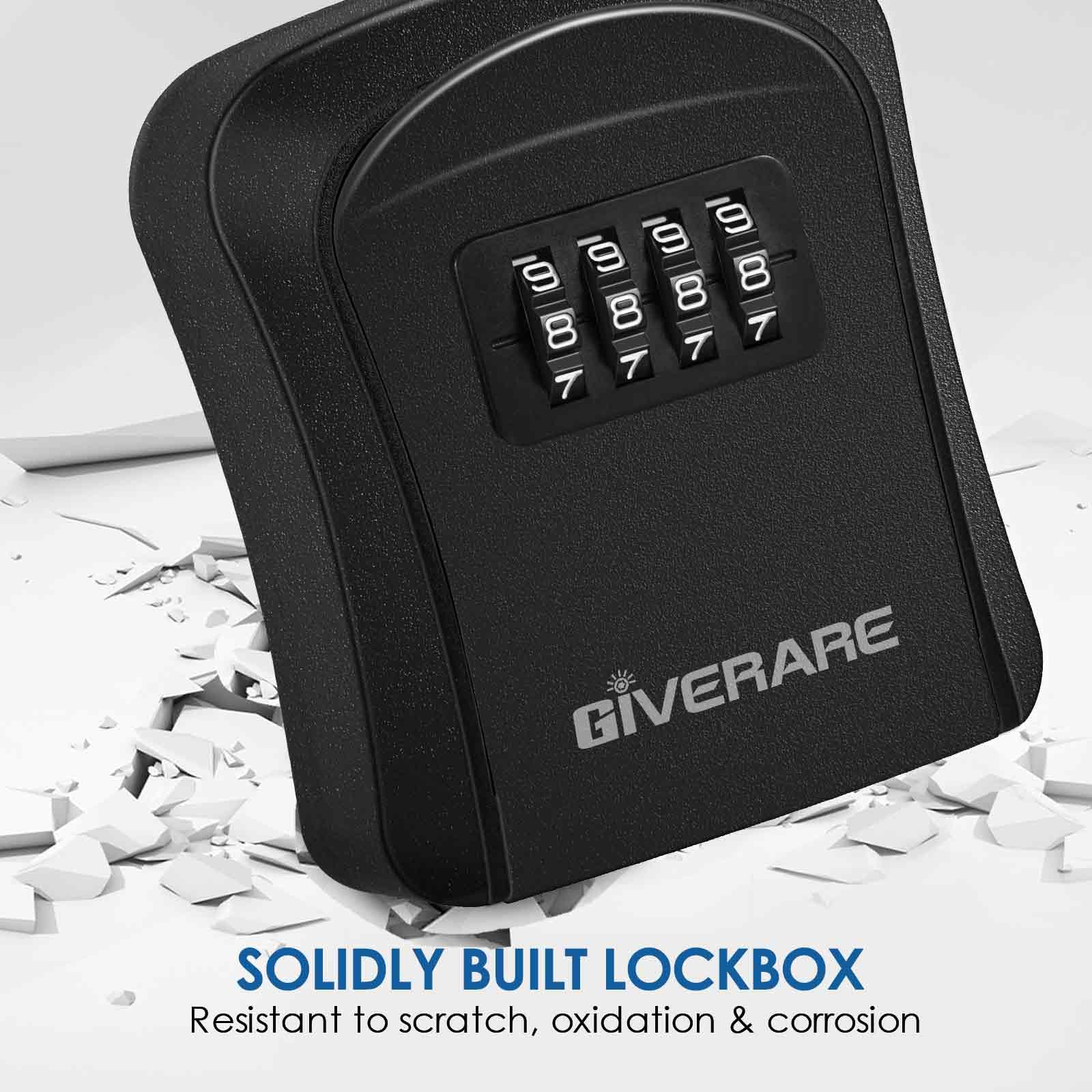Snapklik.com : GIVERARE 2 Pack Key Lock Box Combination, 4-Digit ...