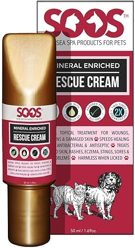 Crema natural de rescate enriquecida con minerales del Mar Muerto, 1.7 fl oz1.69 oz.