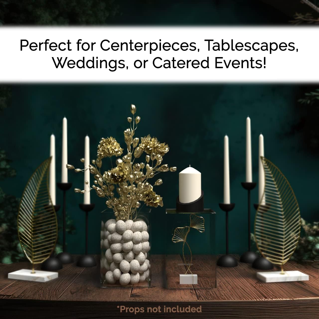 4 Pack Acrylic Cube Clear 6" x 6" x 9" Flower Vase Decorative Centerpiece Box for Homes and Weddings No Lid No Assembly by Marketing Holders