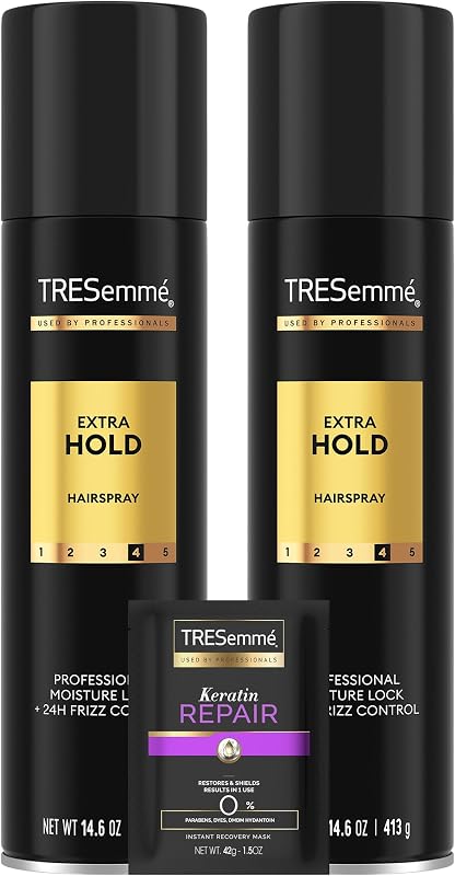Extra Hold Hairspray 2-Pack + Travel Size, 14.6 Oz Ea | Long-Lasting Hold with Humidity Resistance | Includes Travel Size Hairspray for Easy Touch-Ups