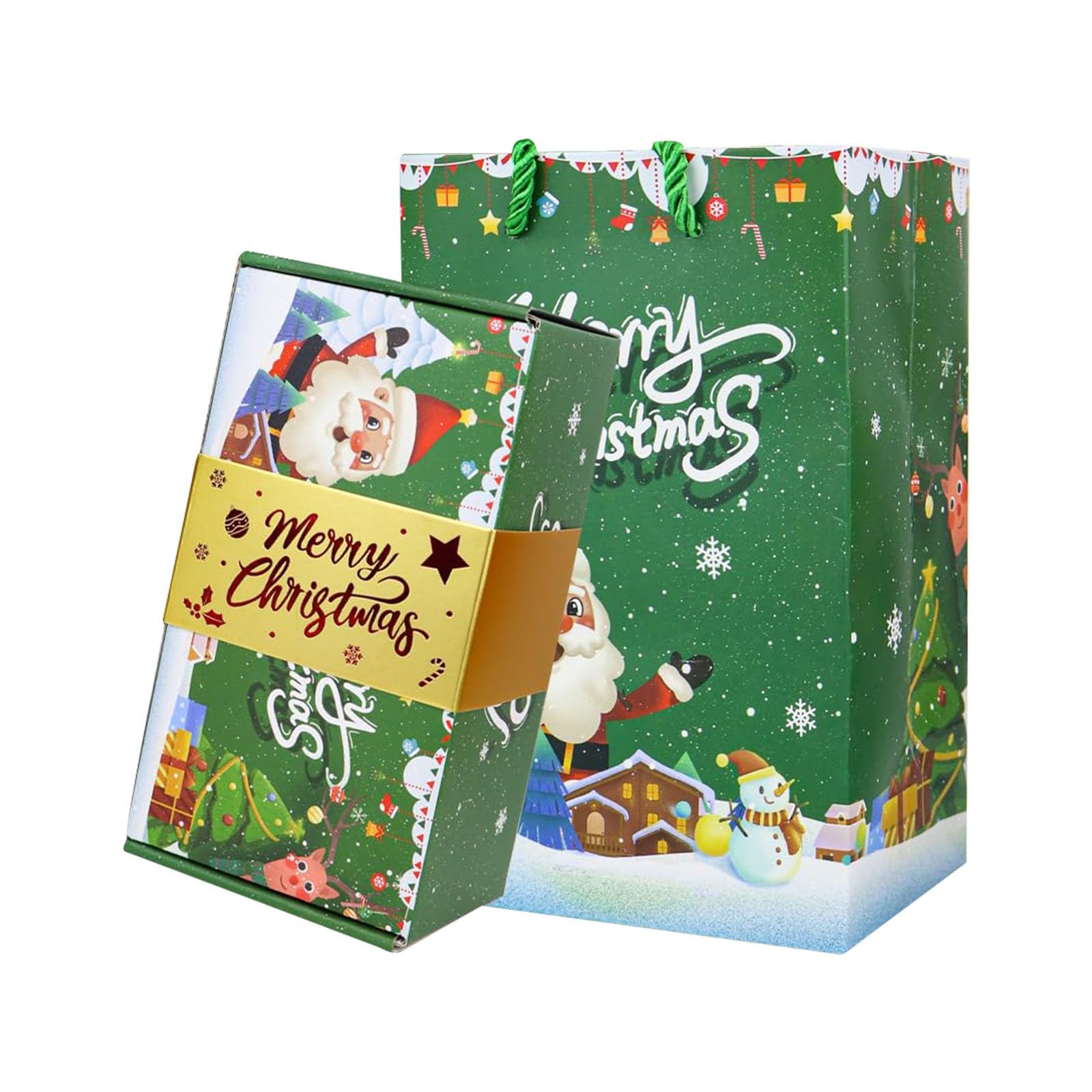 Surprise Gift Box Explosion for Money, Merry Christmas Folding Bouncing Gift Boxes, Pop-Up Money Gift Boxes Explosion, for Birthday Anniversary Valentine Proposal (Green, 25 Bounces)