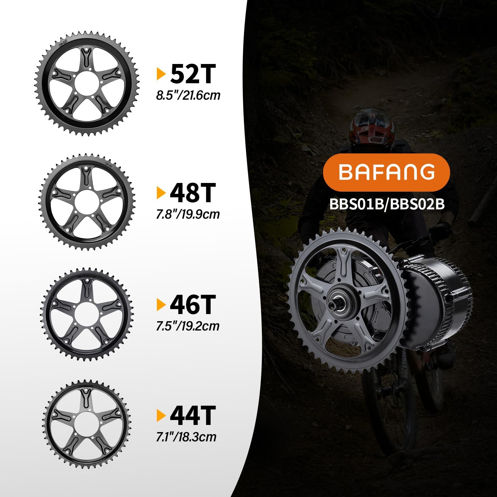 BAFANG Kettenblatt Fahrradkettenring Kettenblätter für BBS01 BBS02 BBS01B BBS02B Mid Drive Motor ebike Kit