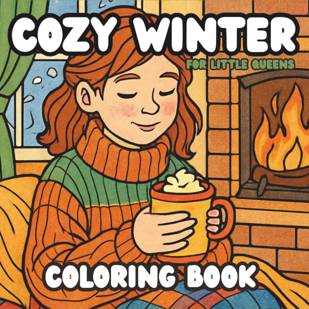 Cozy Winter Coloring Book: “Warm & Dreamy Seasonal Pages for Stress Relief and Creativity”