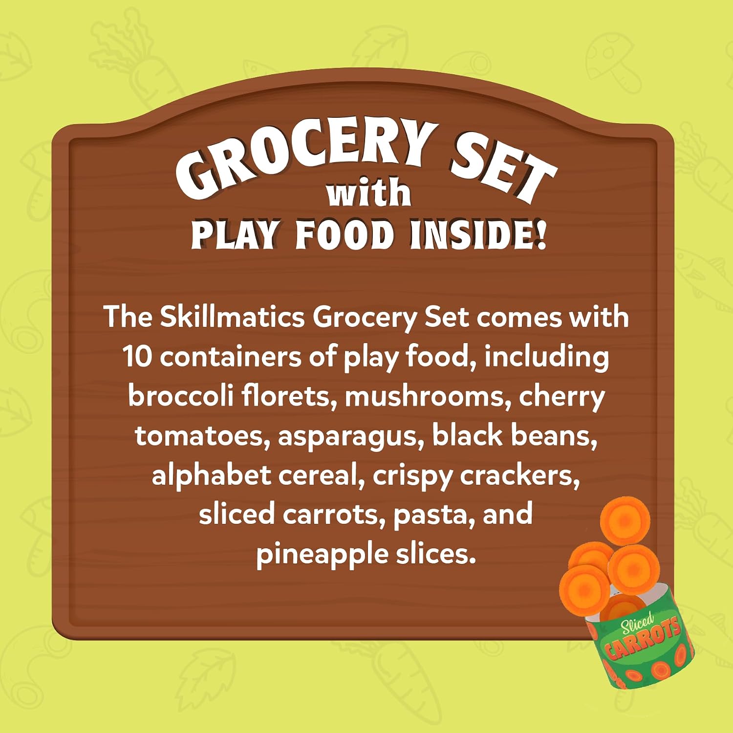 Skillmatics Grocery Set – Realistic Pretend Play Foods, 100+ Pieces | Kids Kitchen Toys Set, Screen-Free Gift for Girls & Boys Ages 3, 4, 5 & Up