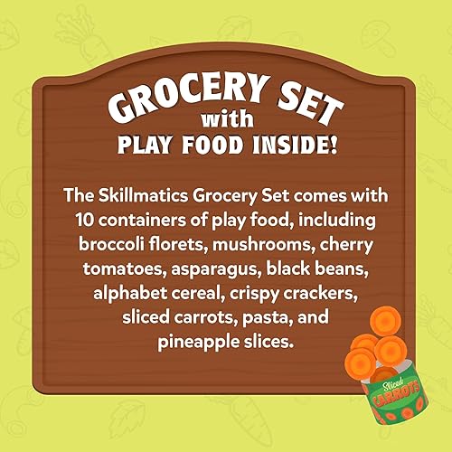 Miniatura 8 de Skillmatics Juego de comestibles  Más de 100 piezas, alimentos para jugar, juguetes realistas de simulación, juego de cocina para niños, regalos