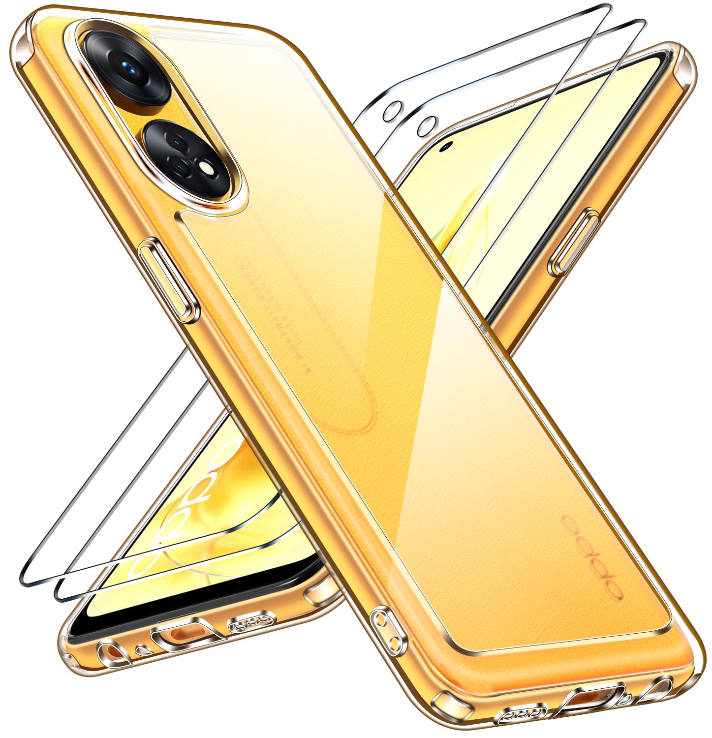 Case Pochette Compatible For Oppo Reno 8T 4G Silicone fini Vert Foncé