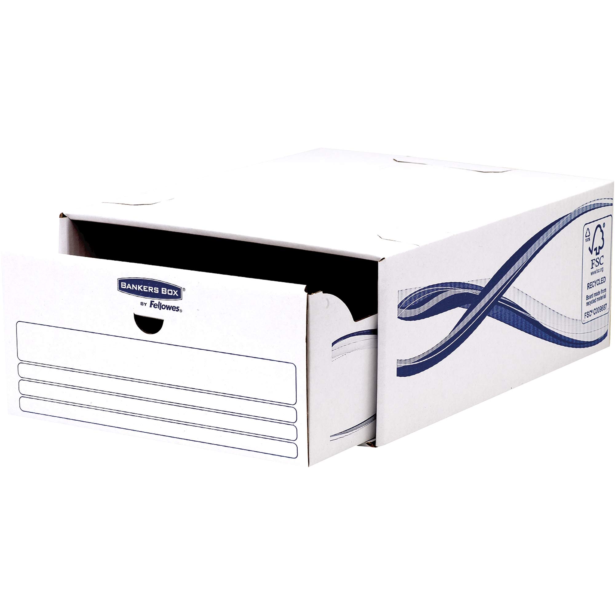 Bankers Box 4461104 - Kartonbox, A4-Format, blau, 5 Einheiten