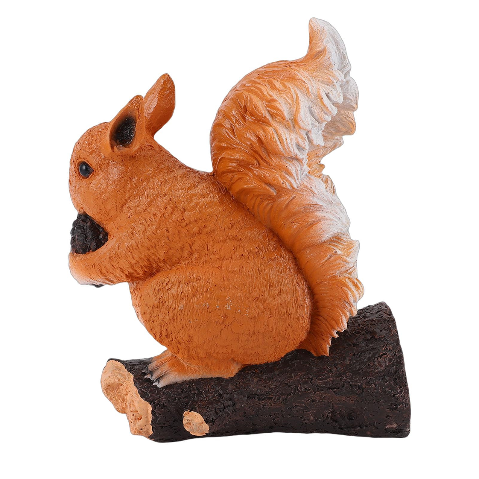 Figurine d'écureuil en résine pour décoration extérieure de pelouse et patio