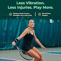 Vista 6 de ADV Tennis Amortiguador con tacto personalizado, paquete de 3, amortiguador de raqueta para reducir la vibración, aliviar los síntomas de lesiones