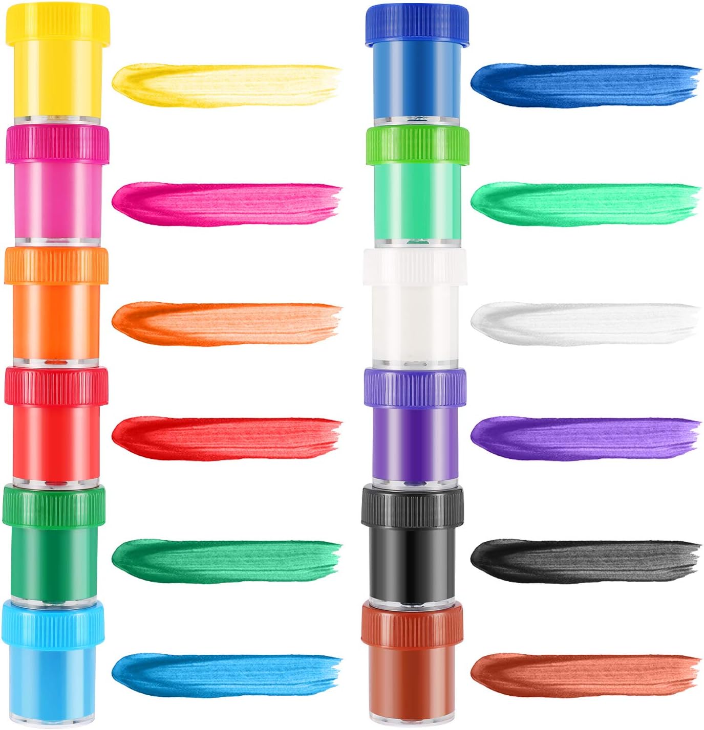 Finger Paint 12 Colors Washable Finger Paint Non-Toxic Kids Finger Paint for Kids & Toddlers Age 3+: Home Improvement