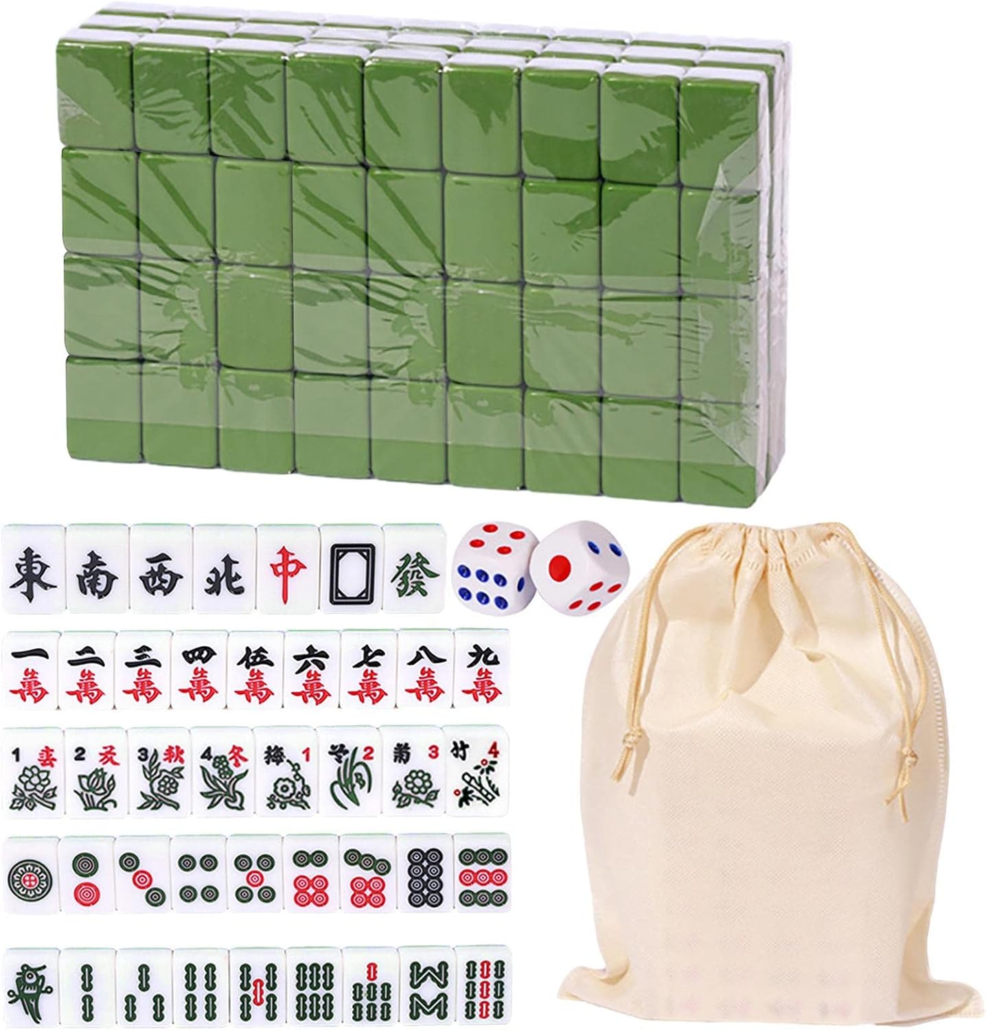 Mahjong Set Mahjong Game Mahjong Table Chinese Mah Jong Set for