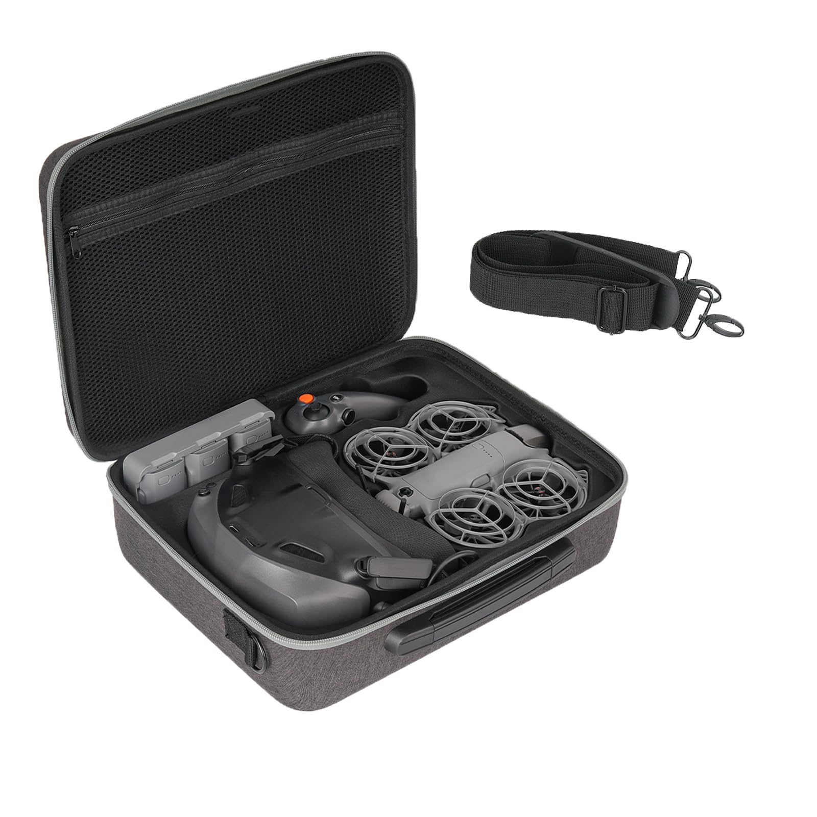 Borsa di Stoccaggio Rigida per DJI Neo 2 Motion Fly More Combo Borsa da Viaggio per DJI Goggles N3 Custodia Protettiva Impermeabile e Antigraffio con Tracolla Accessori per Drone