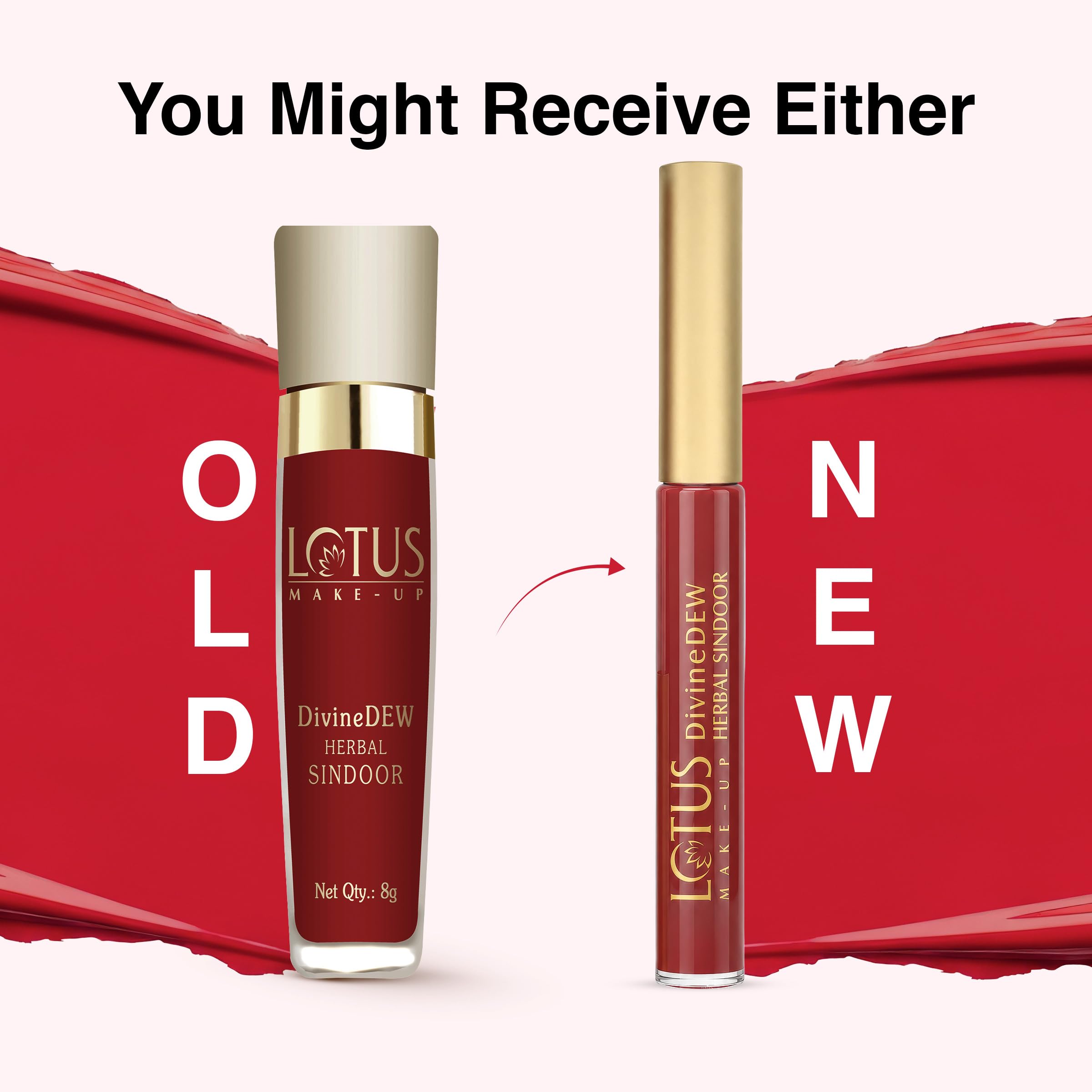 Lotus Make-Up Divine Dew Herbal Sindoor Rosy Blush | Waterproof | Long-Lasting, Smudge-Proof & Fade-Proof | Sponge Tip Applicator | Botanical Extracts | Mercury Free | Travel Friendly | Maroon | 5.4 ml 1