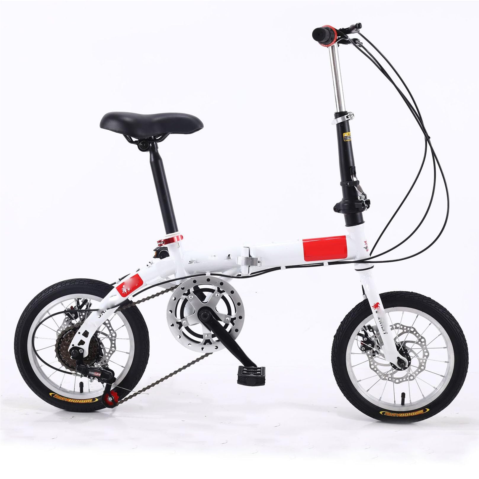 14 zoll klapprad Klapprad, Zoll, 5 Gänge, tragbares, leichtes Fahrrad für Herren und Damen, Urban Commuter, kompaktes Studentenfahrrad Sport & Freizeit Stil:Step-Thru Farbe:braun Neu geliefertes cube Nuroad.