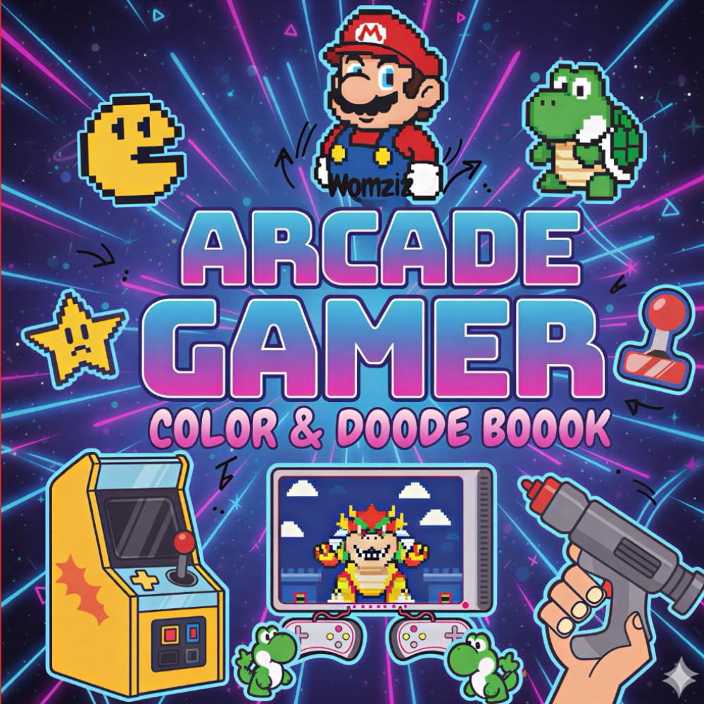 Arcade Gamer: Coloring book