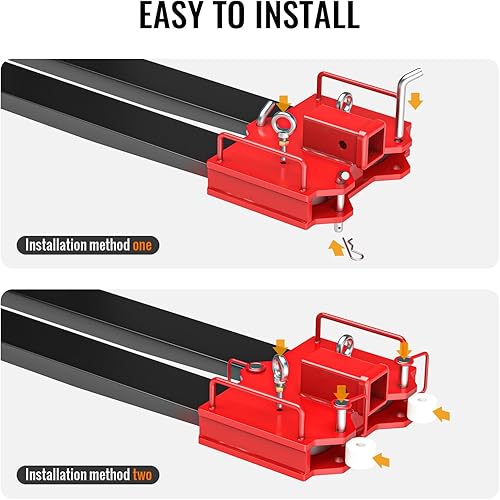 Miniatura 5 de Accesorio de enganche de remolque de montacargas con abrazadera para montacargas de 2 pulgadas, receptor de enganche de remolque de carretilla