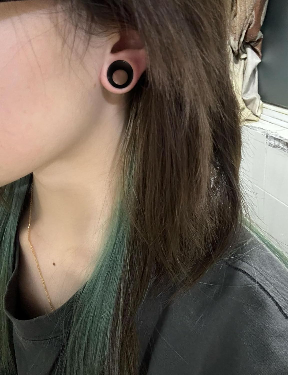 6G-50mm Acrylic Thin Gauges for Ear lightweight Tunnels Clear Black White Double Flared Ear Flesh Plugs Tunnels Earrings for Women Men - Image 7