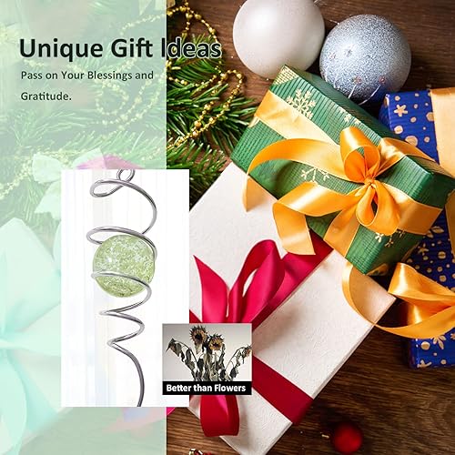 Miniatura 6 de Girador de viento que brilla en la oscuridad, bola de observación en espiral, cola en espiral decorativa, estabilizador de viento, atrapador de sol,