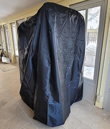 Miniatura 7 de Cubierta para estación de barra de dominadas, 40 x 42 x 64 pulgadas, cubierta protectora para entrenamiento de fuerza, soportes de inmersión