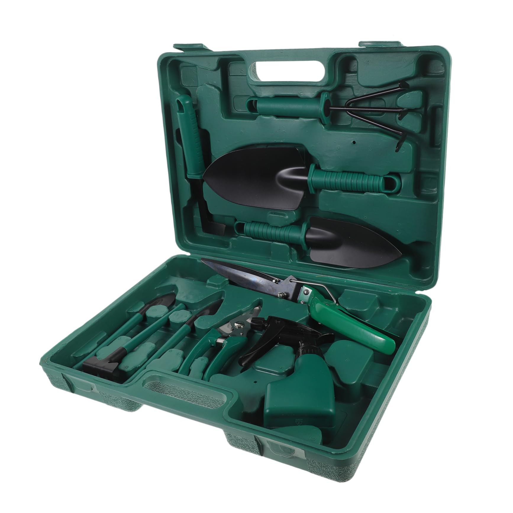 BESPORTBLE Outils De Jardinage Pelle Râteau Cisaille Pulvérisateur avec Étui De Rangement pour Jardinage