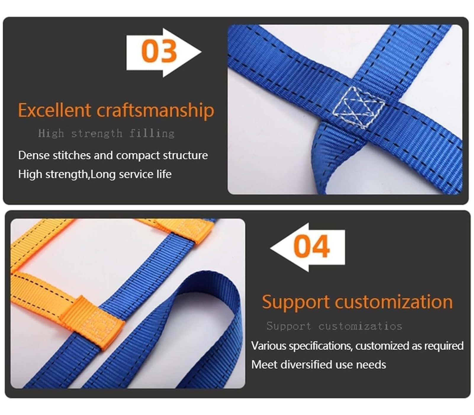 Tragkraft 0,3–3,5 Tonnen, Ladungsnetz for die Ladefläche von Pickups, reißfestes, starkes, tragendes Sicherheitsnetz,Lasthebe-Netz(3 X 3M/Mesh 20cm/Load 3.5t)