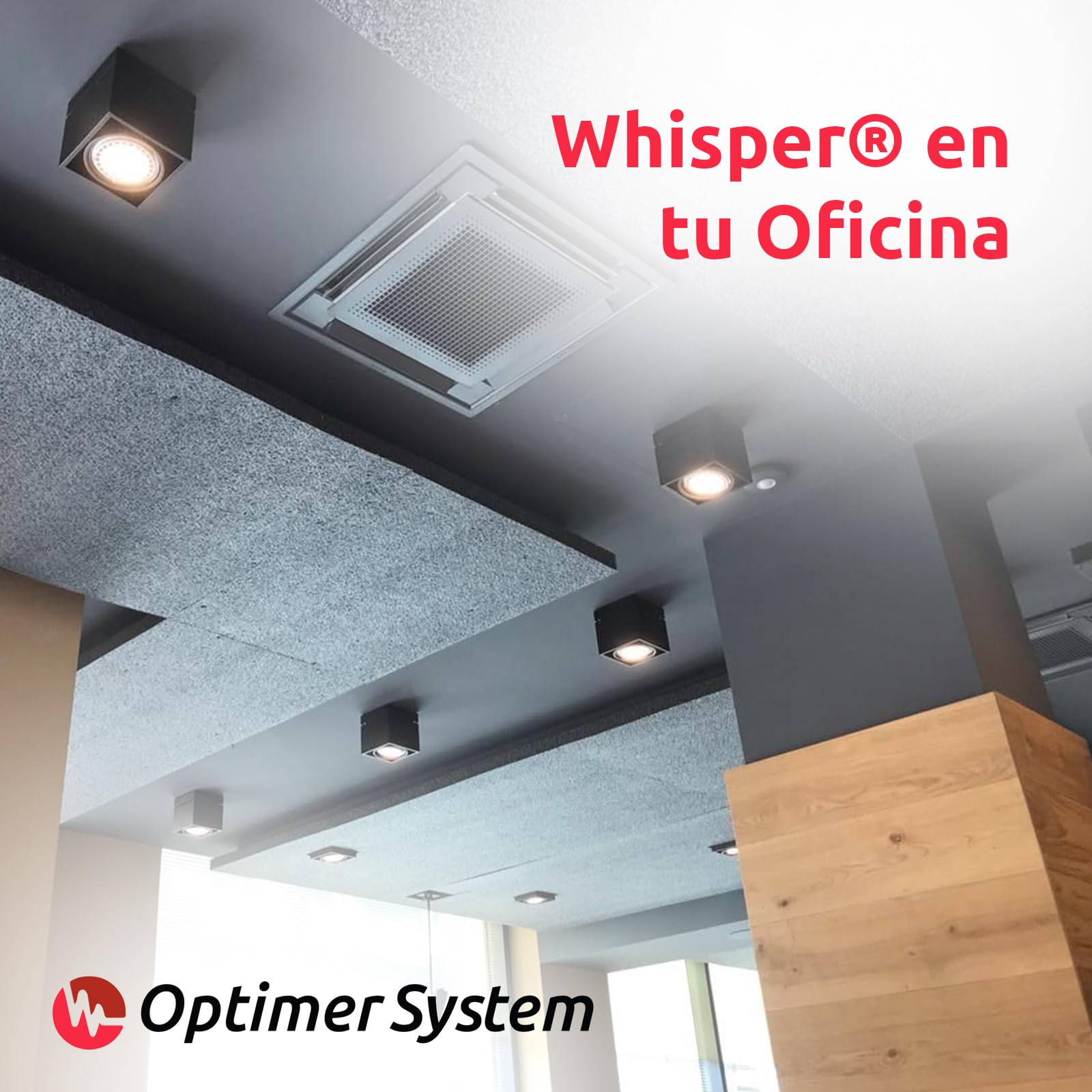 Whisper 1.20x0.60m Negro - CONTROLA EL RUIDO con Placas Fonoabsorbentes WHISPER®- Alta absorción de sonido, evita el eco y mejora la calidad del ruido