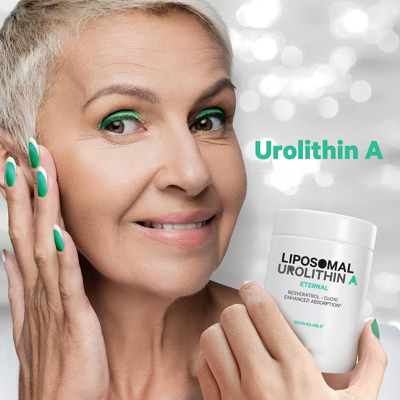 Urolitina A liposomiale - Una nuova frontiera oltre le vitamine - Elevata biodisponibilità - Tecnologia di somministrazione liposomiale - Vegano, senza OGM, senza glutine