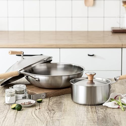 Miniatura 5 de MECCANIXITY Pomo universal para tapa de olla, perilla de repuesto de madera de 1.614 x 1.339in para tapa de olla, paquete de 2