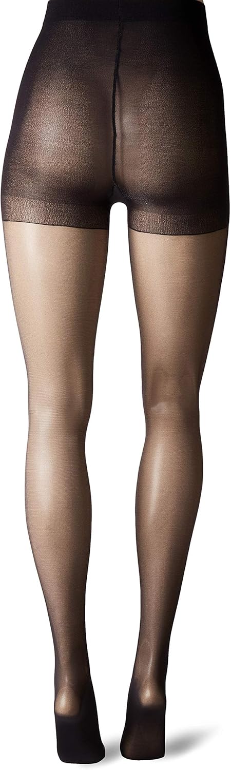 HUE Women's 3 Pack Sheer Tights Assorted Womens Tights Including Control Top, Fishnet, Lace, Dot, Backseam, Toeless Pantyhose - Image 4