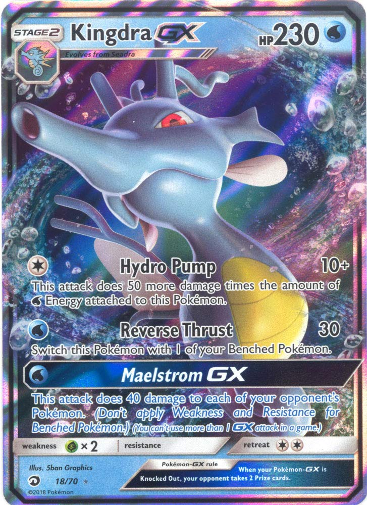 Kingdra GX - 18/70 - Ultra Rare - Dragon Majesty : Amazon.ca: Toys