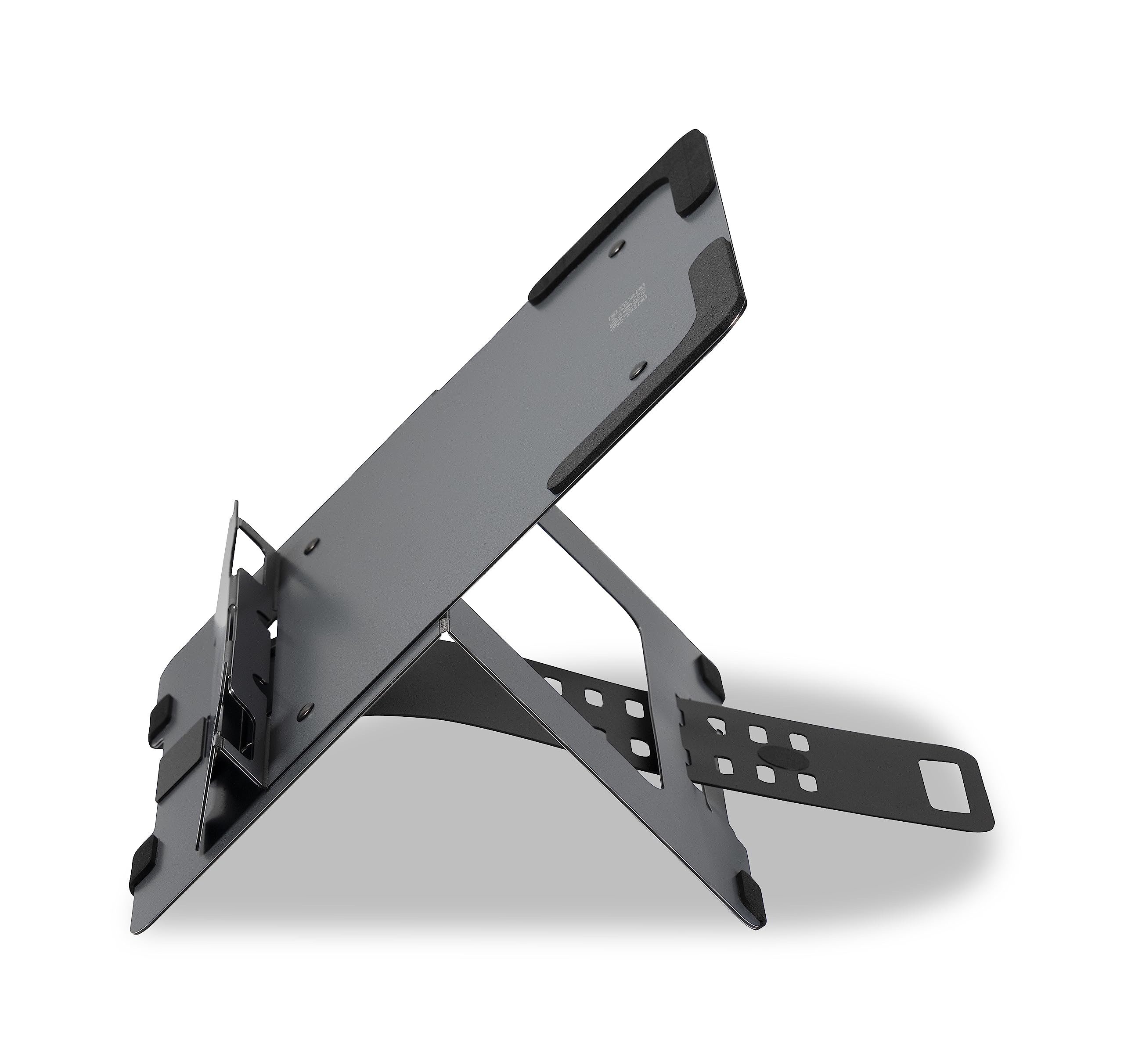 BakkerElkhuizen Flextop 170 - Supporto per laptop in alluminio leggero con 7 regolazioni in altezza, grigio scuro