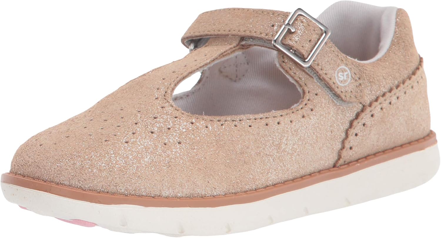 Stride Rite baby girls Srtech Nell Mary Jane Flat, Champagne, 8 Wide  Toddler US | Flats - Amazon.com